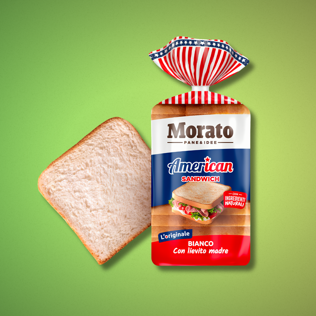 Morato - American Sandwich Pane Bianco 550 gr. x 9pz. CT