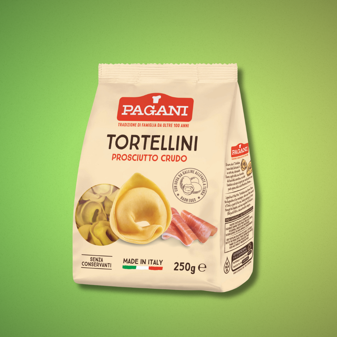Pagani Tortellini Prosciuto Crudo 250gr. x 12 pz.