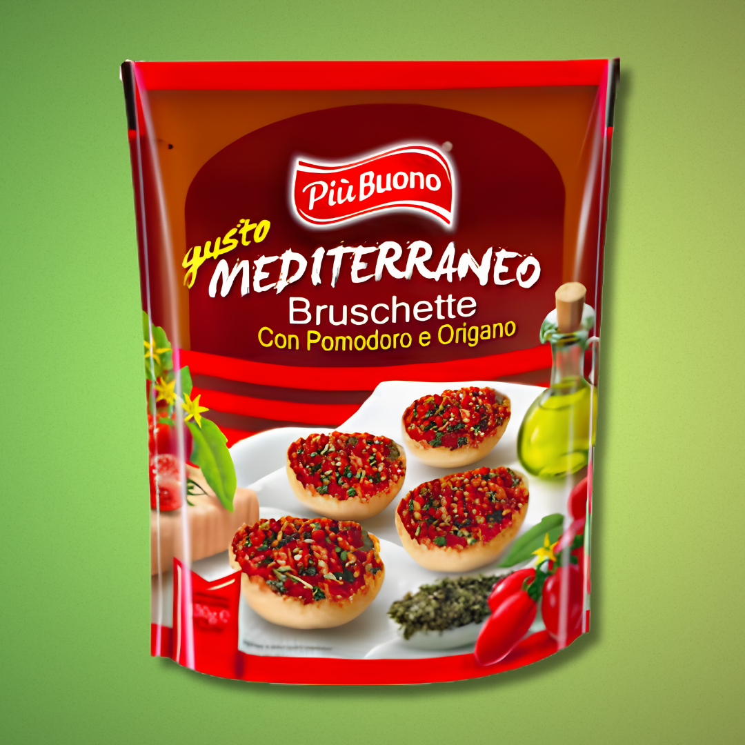 PiuBuono - Bruschette Integrali, Mediterranee e Contadino 150gr. x 12pz.