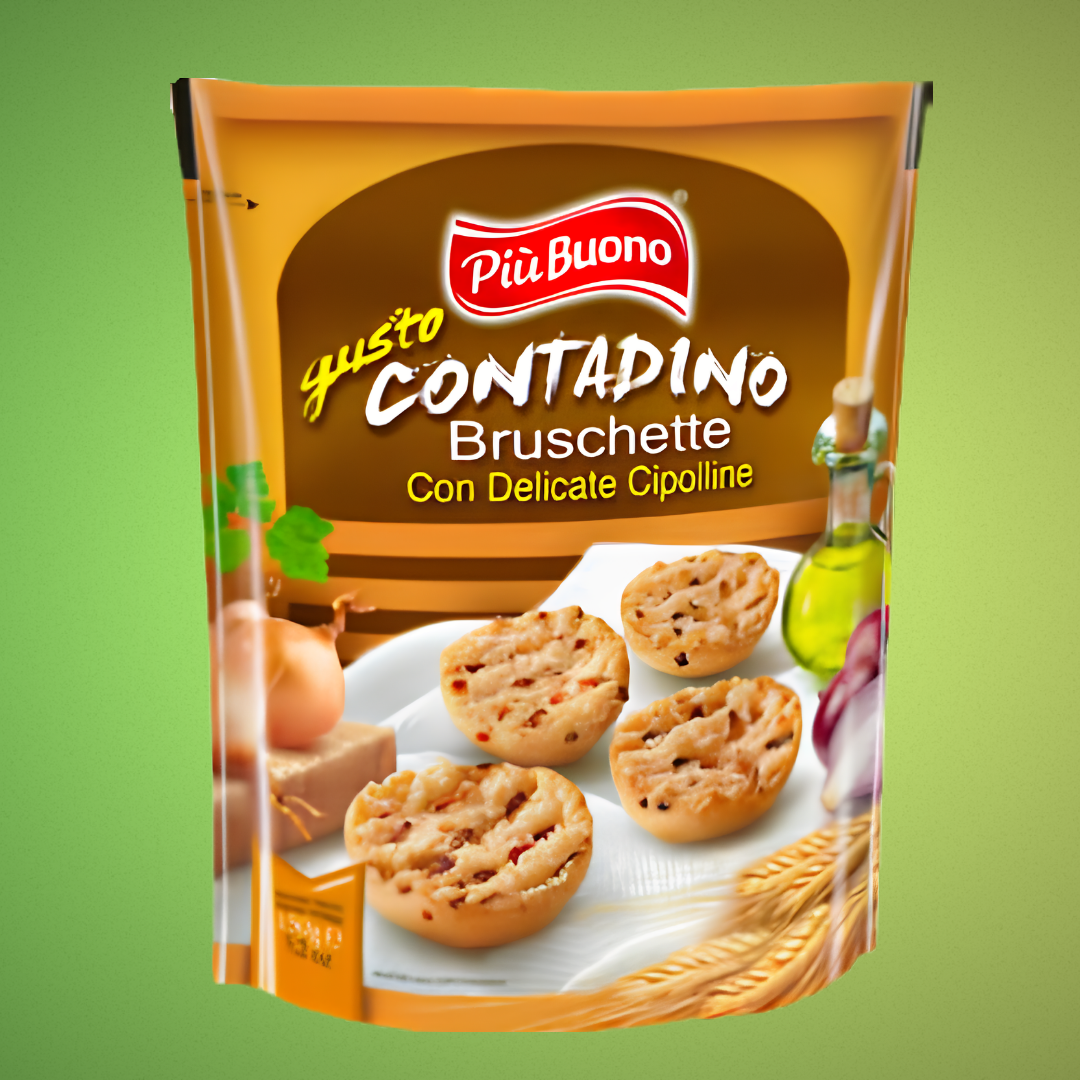PiuBuono - Bruschette Integrali, Mediterranee e Contadino 150gr. x 12pz.