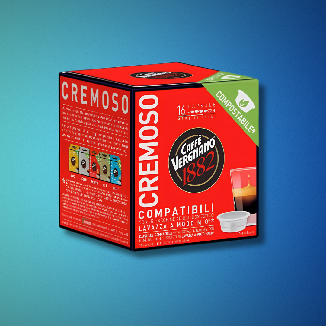 Vergnano Caffè - Capsule compatibili "A Modo Mio" 16pz. x 8 Ct.
