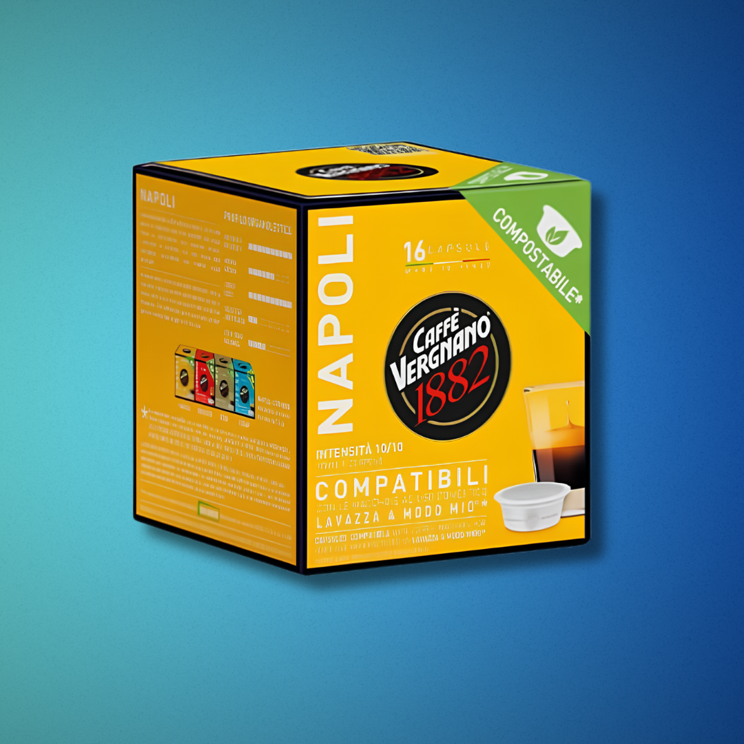 Vergnano Caffè - Capsule compatibili "A Modo Mio" 16pz. x 8 Ct.