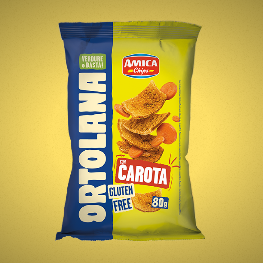 Amica Chips Patatine Ortolana 80 gr. 15pz.