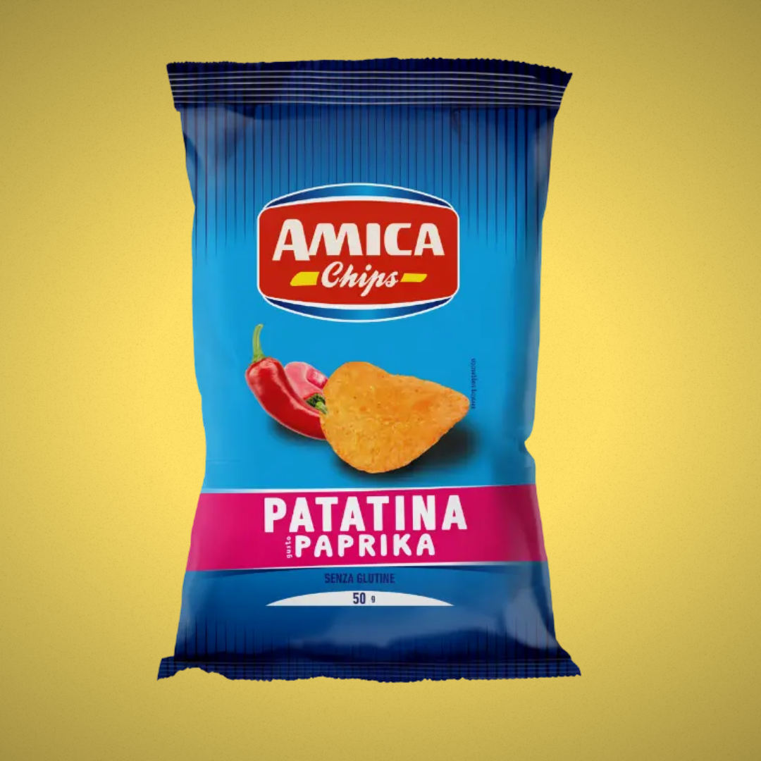 Amica Chips Patatina Paprika 50 e 100gr.