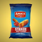 Amica Chips Patatina "Stikker" - Classico e Ketchup 50gr.