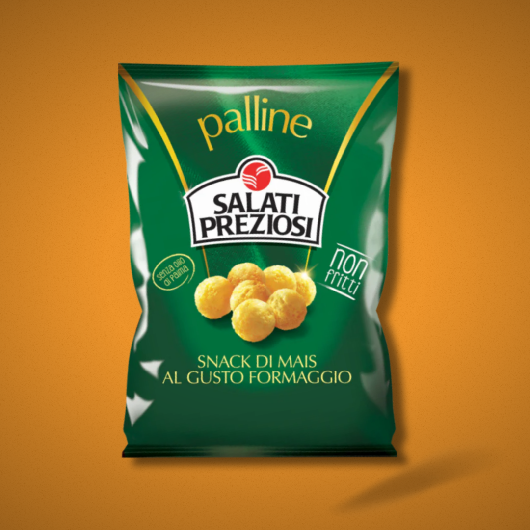 Salati Preziosi Snack di Mais Gusto Formaggio 120/110gr.