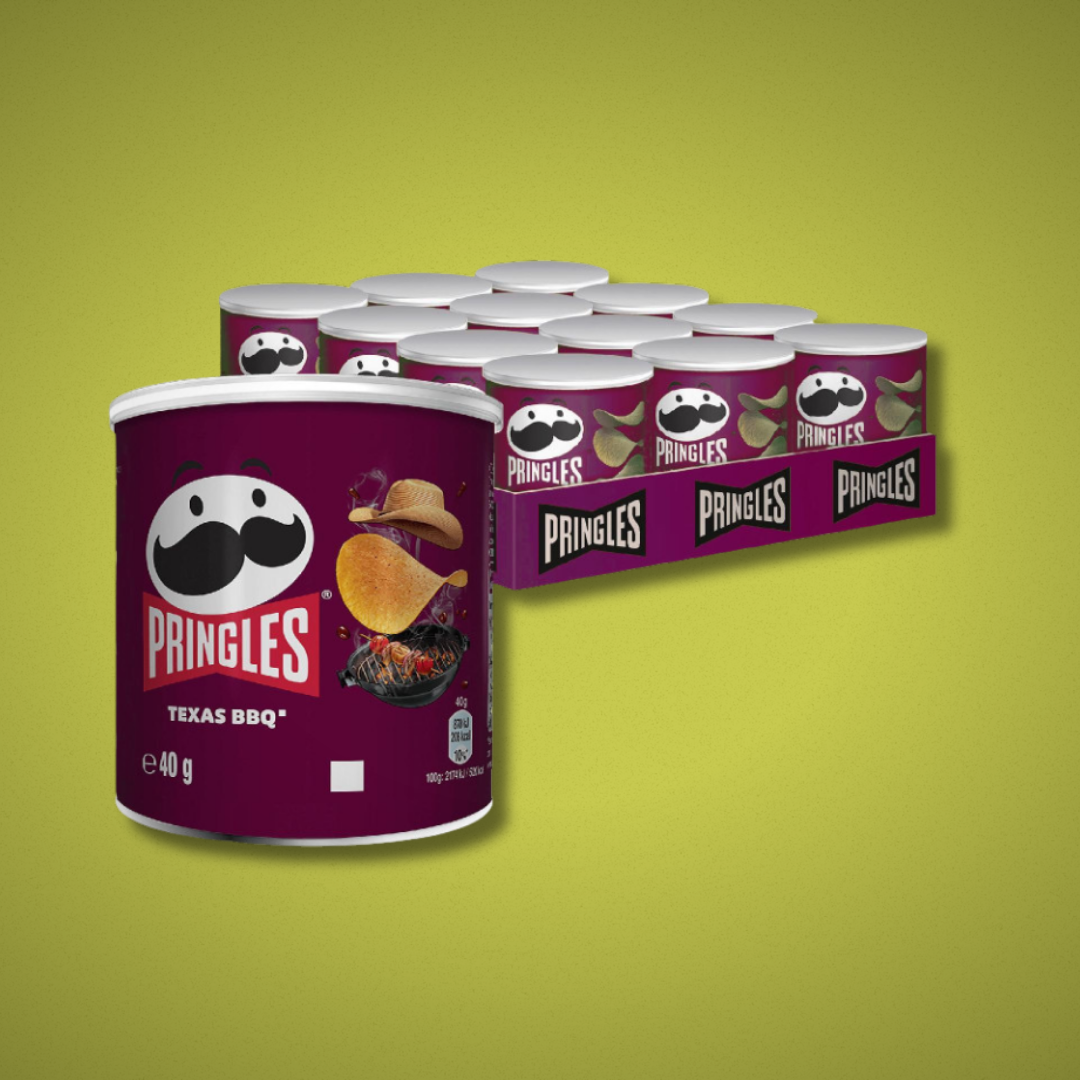 Pringles Patatine - Classiche, BBQ, Paprika e Cipolla 40gr. x 12Pz.