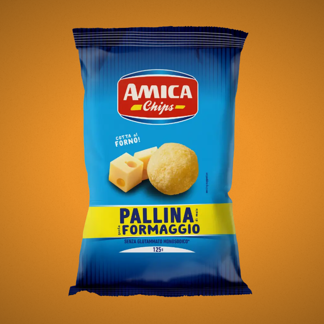 Amica Chips Snack Pallina di Formaggio 50gr.