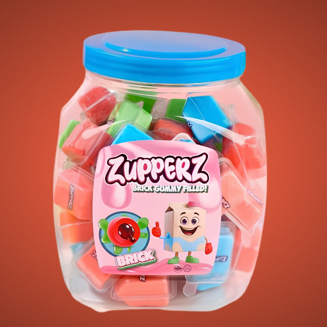 Zupperz - Barattolo Brick Gommosi 50pz.