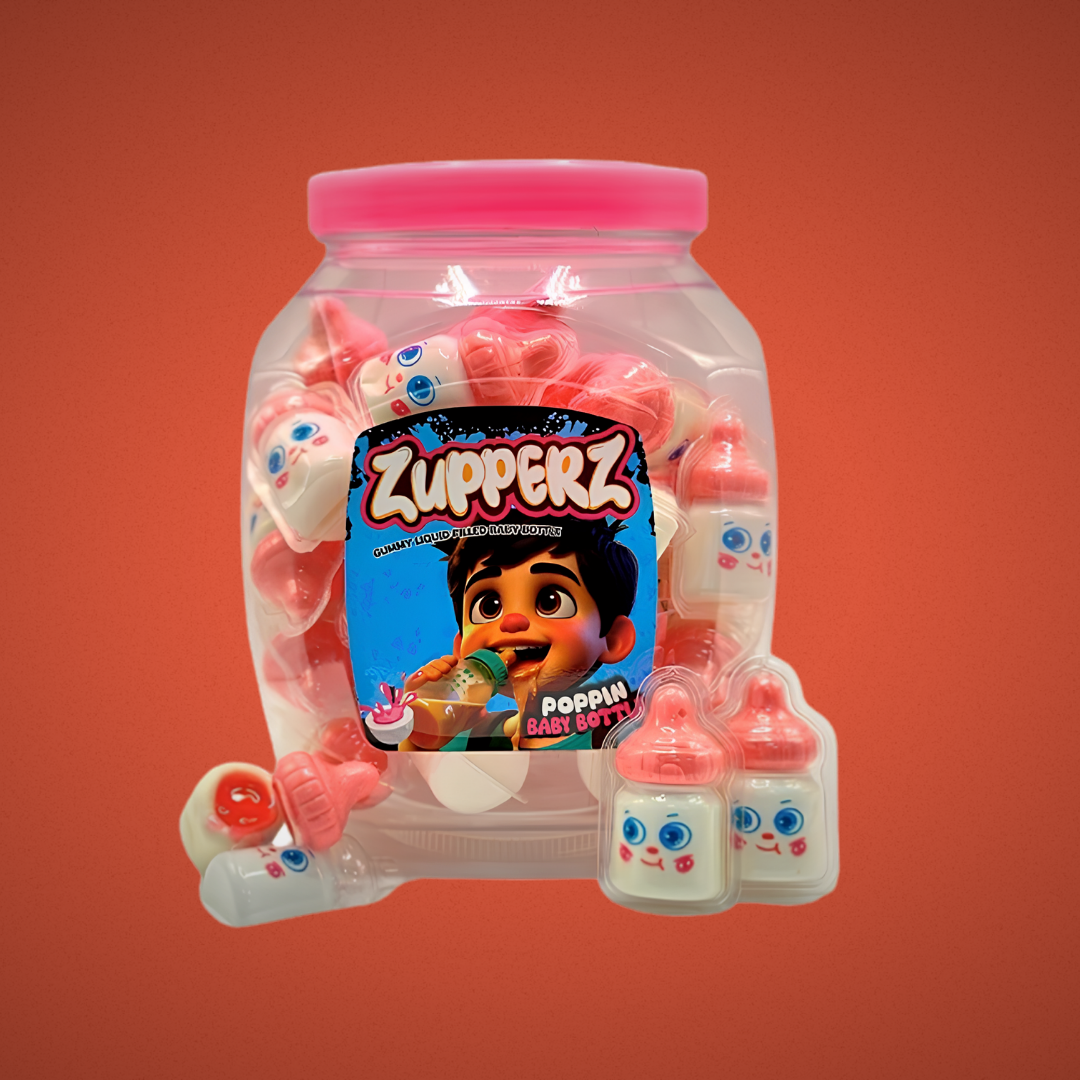 Zupperz - Barattolo Biberon Gommosi 50pz.