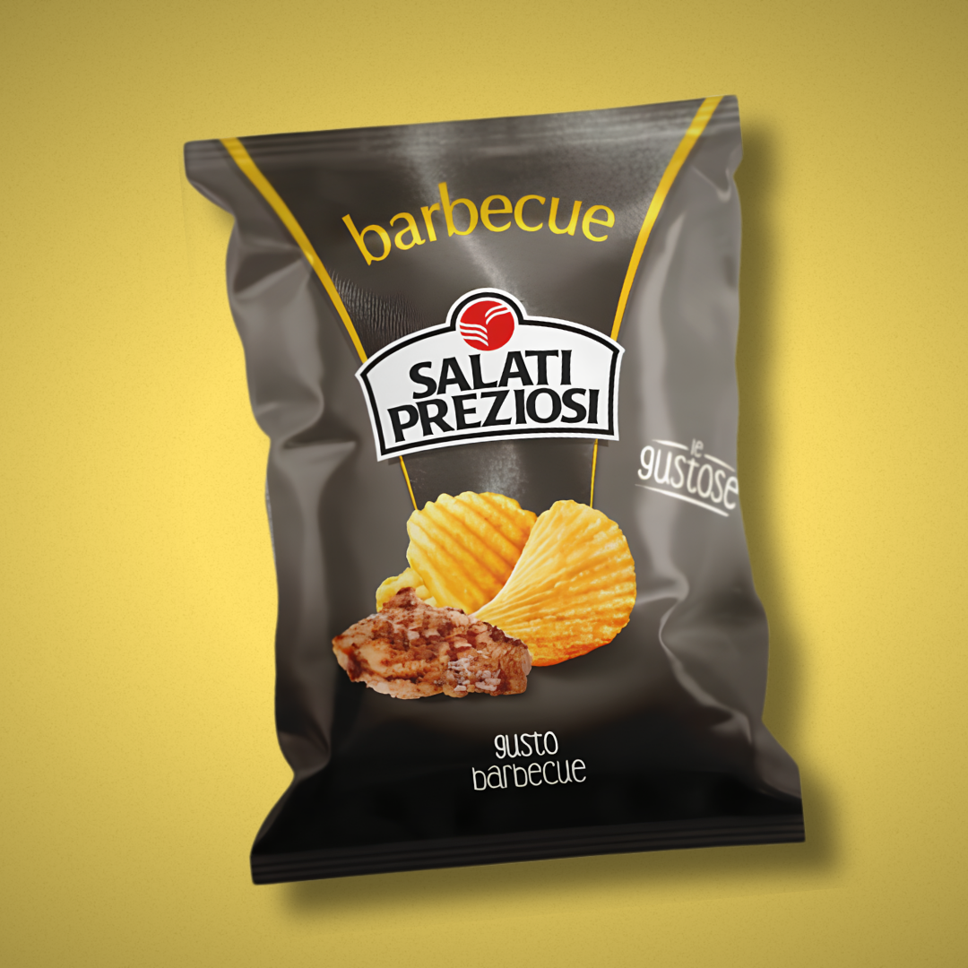 Salati Preziosi Patatine Gusto Barbecue 120gr.