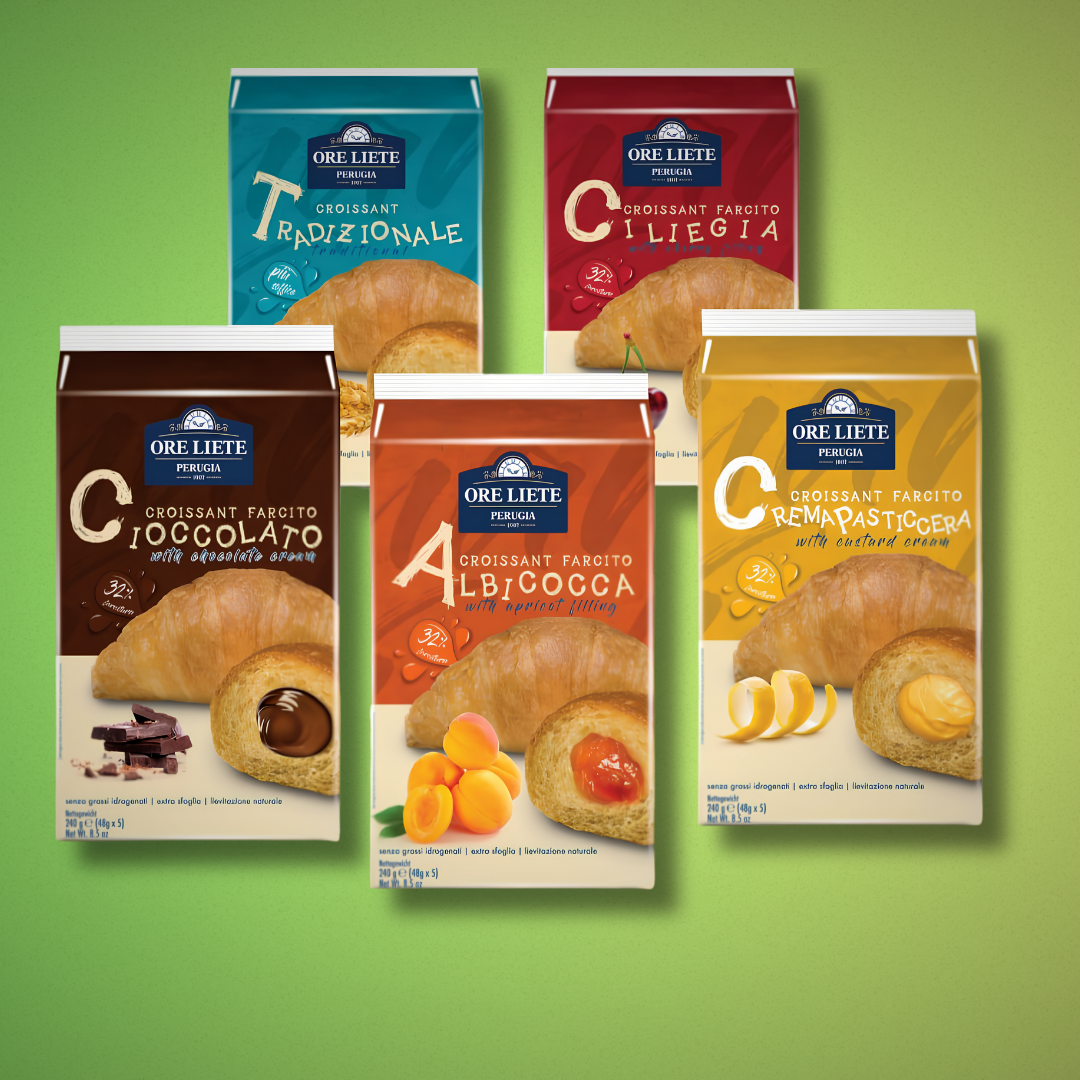 Ore Liete - Croissant Tradizionale e infarciti 5pz x 10 a CT